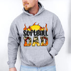 Softball Dad Father's Day Unisex Crewneck T-Shirt Sweatshirt Hoodie