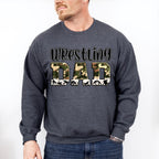 Wrestling Dad Father's Day Unisex Crewneck T-Shirt Sweatshirt Hoodie