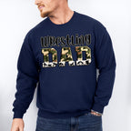 Wrestling Dad Father's Day Unisex Crewneck T-Shirt Sweatshirt Hoodie