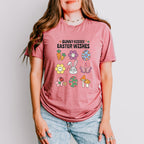 Bunny Kissed Easter Wishes Easter Day Unisex Crewneck T-Shirt Sweatshirt Hoodie