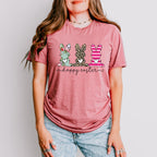 Happy Easter Bunnies Easter Day Unisex Crewneck T-Shirt Sweatshirt Hoodie