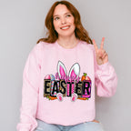 Happy Easter White Bunny Easter Day Unisex Crewneck T-Shirt Sweatshirt Hoodie
