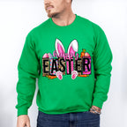 Happy Easter White Bunny Easter Day Unisex Crewneck T-Shirt Sweatshirt Hoodie