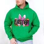 Happy Easter White Bunny Easter Day Unisex Crewneck T-Shirt Sweatshirt Hoodie