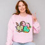 Easter Bunny Hearts Easter Day Unisex Crewneck T-Shirt Sweatshirt Hoodie