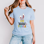 Some Bunny Needs Vodka Easter Day Unisex Crewneck T-Shirt Sweatshirt Hoodie