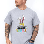 Some Bunny Needs Vodka Easter Day Unisex Crewneck T-Shirt Sweatshirt Hoodie