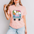 Easter Gnome Truck Easter Day Unisex Crewneck T-Shirt Sweatshirt Hoodie