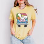 Easter Gnome Truck Easter Day Unisex Crewneck T-Shirt Sweatshirt Hoodie
