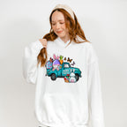 Easter Truck Easter Day Unisex Crewneck T-Shirt Sweatshirt Hoodie