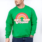 Jesus Rainbow Easter Day Unisex Crewneck T-Shirt Sweatshirt Hoodie