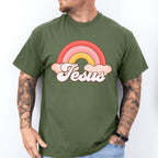 Jesus Rainbow Easter Day Unisex Crewneck T-Shirt Sweatshirt Hoodie