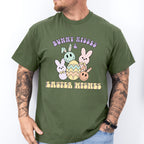 Bunny Kisses & Easter Wishes Easter Day Unisex Crewneck T-Shirt Sweatshirt Hoodie