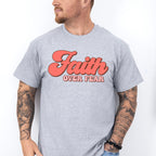 Faith Over Fear Easter Day Unisex Crewneck T-Shirt Sweatshirt Hoodie