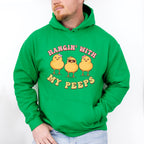Hangin' With My Peeps Easter Day Unisex Crewneck T-Shirt Sweatshirt Hoodie