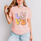 Rabbit Love Easter Day Unisex Crewneck T-Shirt Sweatshirt Hoodie