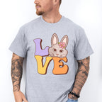 Rabbit Love Easter Day Unisex Crewneck T-Shirt Sweatshirt Hoodie