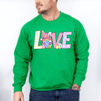 LOVE Easter Day Unisex Crewneck T-Shirt Sweatshirt Hoodie