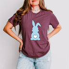 Blue Bunny Easter Day Unisex Crewneck T-Shirt Sweatshirt Hoodie