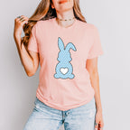 Blue Bunny Easter Day Unisex Crewneck T-Shirt Sweatshirt Hoodie