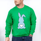 Blue Bunny Easter Day Unisex Crewneck T-Shirt Sweatshirt Hoodie