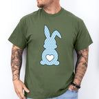Blue Bunny Easter Day Unisex Crewneck T-Shirt Sweatshirt Hoodie