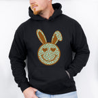 Bunny Ears Smiley Easter Day Unisex Crewneck T-Shirt Sweatshirt Hoodie