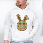 Bunny Ears Smiley Easter Day Unisex Crewneck T-Shirt Sweatshirt Hoodie