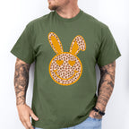 Orange Bunny Ears Smiley Easter Day Unisex Crewneck T-Shirt Sweatshirt Hoodie