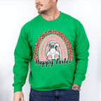 Happy Easter Bunny Rainbow Easter Day Unisex Crewneck T-Shirt Sweatshirt Hoodie