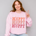 Smiley Hoppy Hoppy Hoppy Easter Day Unisex Crewneck T-Shirt Sweatshirt Hoodie