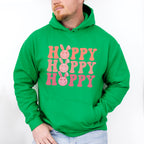 Smiley Hoppy Hoppy Hoppy Easter Day Unisex Crewneck T-Shirt Sweatshirt Hoodie