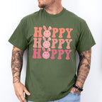 Smiley Hoppy Hoppy Hoppy Easter Day Unisex Crewneck T-Shirt Sweatshirt Hoodie