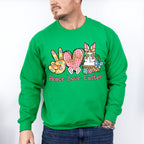 Peace Love Easter Easter Day Unisex Crewneck T-Shirt Sweatshirt Hoodie