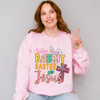 Silly Rabbit Easter Is For Jesus Easter Day Unisex Crewneck T-Shirt Sweatshirt Hoodie