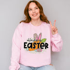 Happy Easter Carrot Bunny Ears Easter Day Unisex Crewneck T-Shirt Sweatshirt Hoodie