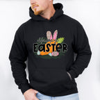 Happy Easter Carrot Bunny Ears Easter Day Unisex Crewneck T-Shirt Sweatshirt Hoodie