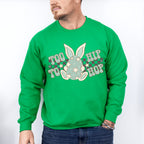 Retro Too Hip To Hop Easter Day Unisex Crewneck T-Shirt Sweatshirt Hoodie