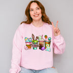 Cute Bunny Cups Easter Day Unisex Crewneck T-Shirt Sweatshirt Hoodie