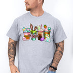 Cute Bunny Cups Easter Day Unisex Crewneck T-Shirt Sweatshirt Hoodie