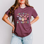 Don't Worry Be Hoppy Easter Day Unisex Crewneck T-Shirt Sweatshirt Hoodie