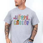 Hoppy Easter Flowers Easter Day Unisex Crewneck T-Shirt Sweatshirt Hoodie