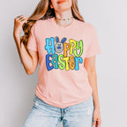 Hoppy Easter Blue Bunny Face Easter Day Unisex Crewneck T-Shirt Sweatshirt Hoodie