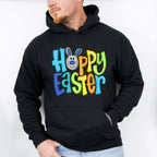 Hoppy Easter Blue Bunny Face Easter Day Unisex Crewneck T-Shirt Sweatshirt Hoodie