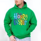 Hoppy Easter Blue Bunny Face Easter Day Unisex Crewneck T-Shirt Sweatshirt Hoodie