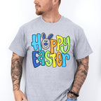 Hoppy Easter Blue Bunny Face Easter Day Unisex Crewneck T-Shirt Sweatshirt Hoodie