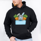 Bunny And Carrots Easter Day Unisex Crewneck T-Shirt Sweatshirt Hoodie
