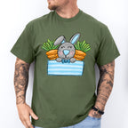 Bunny And Carrots Easter Day Unisex Crewneck T-Shirt Sweatshirt Hoodie