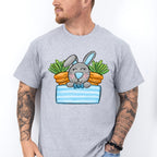 Bunny And Carrots Easter Day Unisex Crewneck T-Shirt Sweatshirt Hoodie
