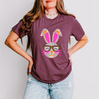 Bunny Glasses Easter Day Unisex Crewneck T-Shirt Sweatshirt Hoodie